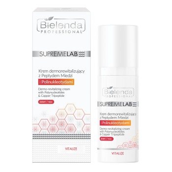Kremy na dzień SUPREMELAB Derm Krem dermorewitalizujący z Peptydem Miedzi i Polinukleotydami 50 ml