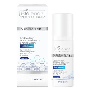 Kremy na dzień SUPREMELAB Derm Lipidowy krem ochronno-odżywczy z Aminokwasami i Laktoferyną 50 ml