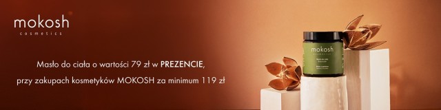 Mokosh - baner z promocją przy zakupie produktów