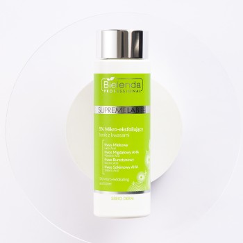 Toniki do twarzy SUPREMELAB SEBIO DERM 5% Mikro-eksfoliujący tonik z kwasami 200 ml