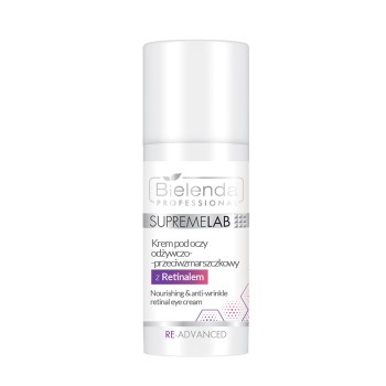 Kremy pod oczy SUPREMELAB RE-ADVANCED Krem pod oczy odżywczo-przeciwzmarszczkowy z Retinalem 15 ml
