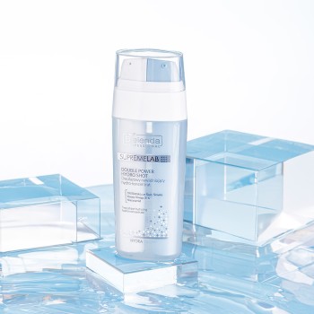 Emulsje do twarzy SUPREMELAB HYDRA GLOW Double Power Hydro Shot Dwufazowy nawadniający hydro-koncentrat 30 ml