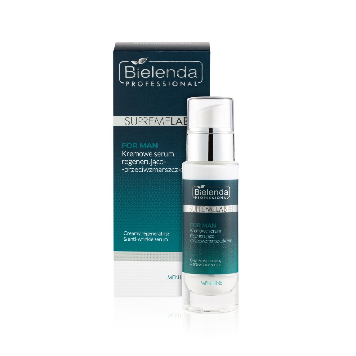 Bielenda SUPREMELAB MEN LINE Kremowe serum regenerująco-przeciwzmarszczkowe