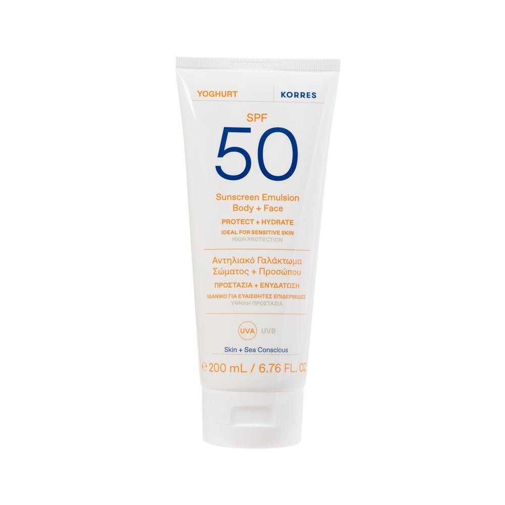 Korres Yoghurt Sunscreen Emulsion Body + Face SPF 50
