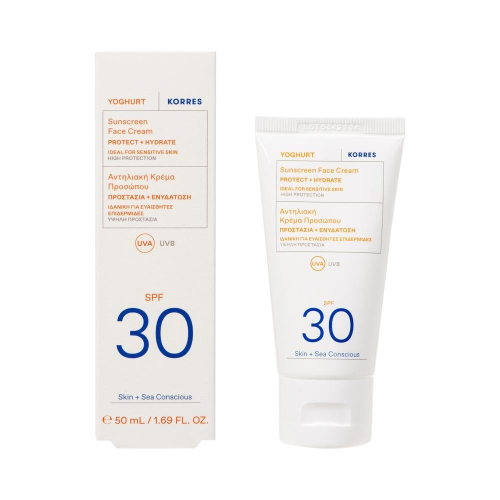Korres Yoghurt Sunscreen Face Cream SPF 30 — Inhaltsstoffe i ocena