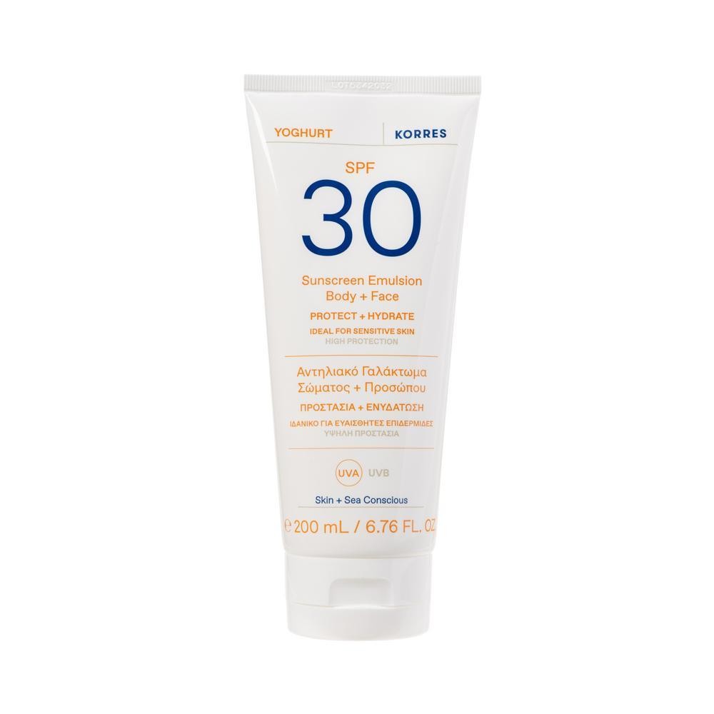 Korres Yoghurt Sunscreen Emulsion Body + Face SPF 30