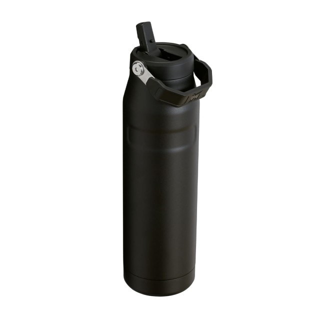 Butelki na wodę IceFlow Flip Straw 2.0 Black 2.0 1060 ml
