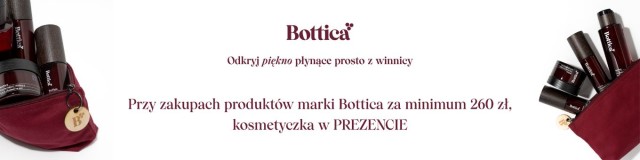 Bottica baner informujący o gratisie do zakupów