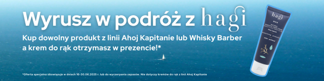 Hagi - baner z promocją przy zakupie produktów