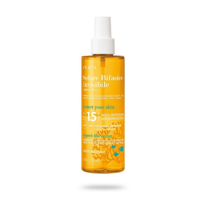 Spraye i mgiełki do opalania Invisible Two-Phase Sunscreen SPF 15 200 ml