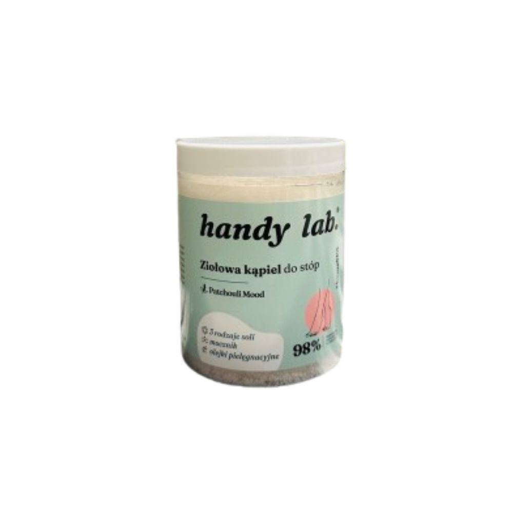 Handy Lab. Ziołowa kąpiel do stóp wzbogacona olejkami Patchouli Mood — Inhaltsstoffe i ocena
