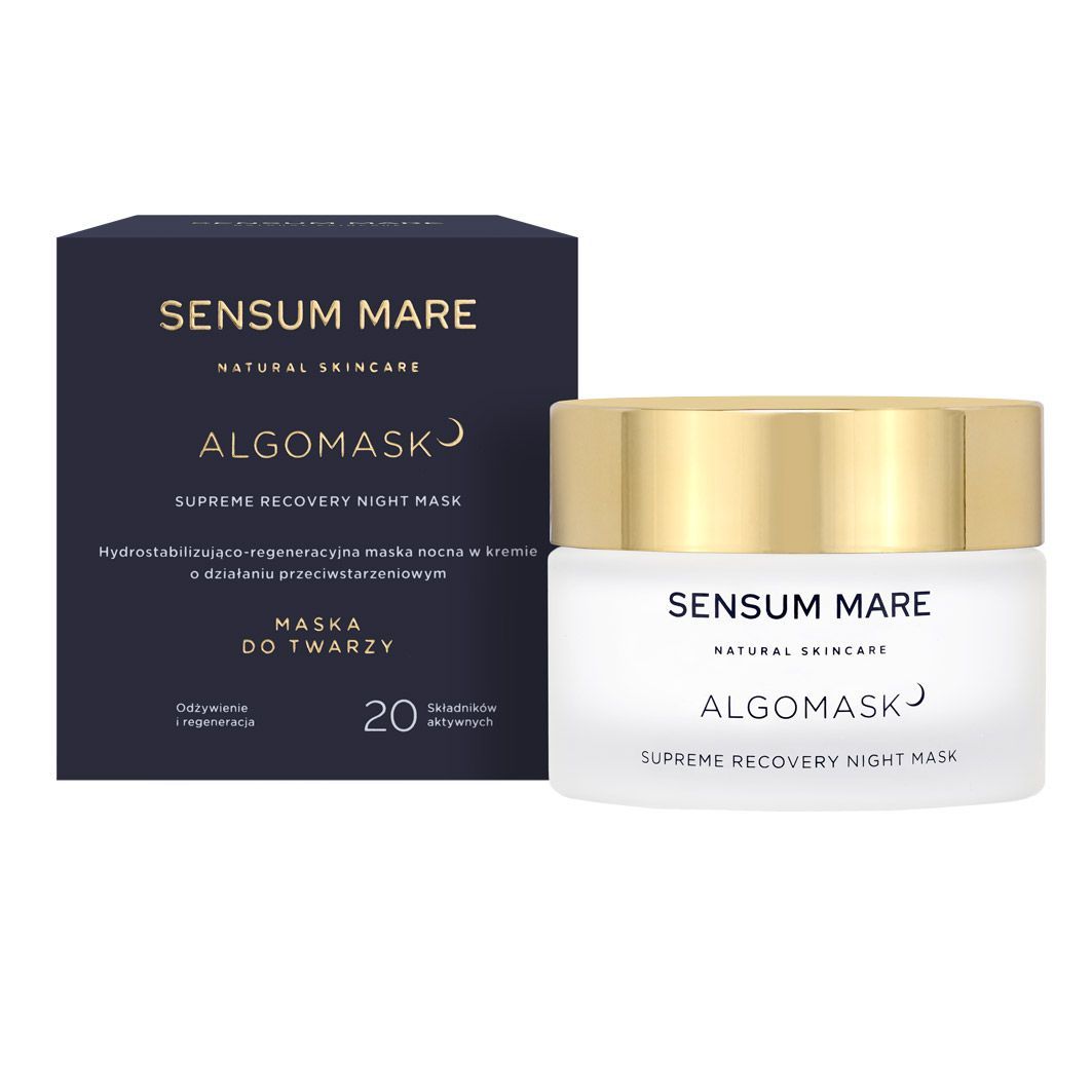 Sensum Mare ALGOMASK Hydrostabilizująco regeneracyjna maska nocna — Inhaltsstoffe i ocena