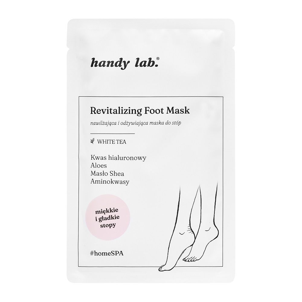Handy Lab. Nawilżająca maska do stóp w skarpetkach White Tea — Inhaltsstoffe i ocena