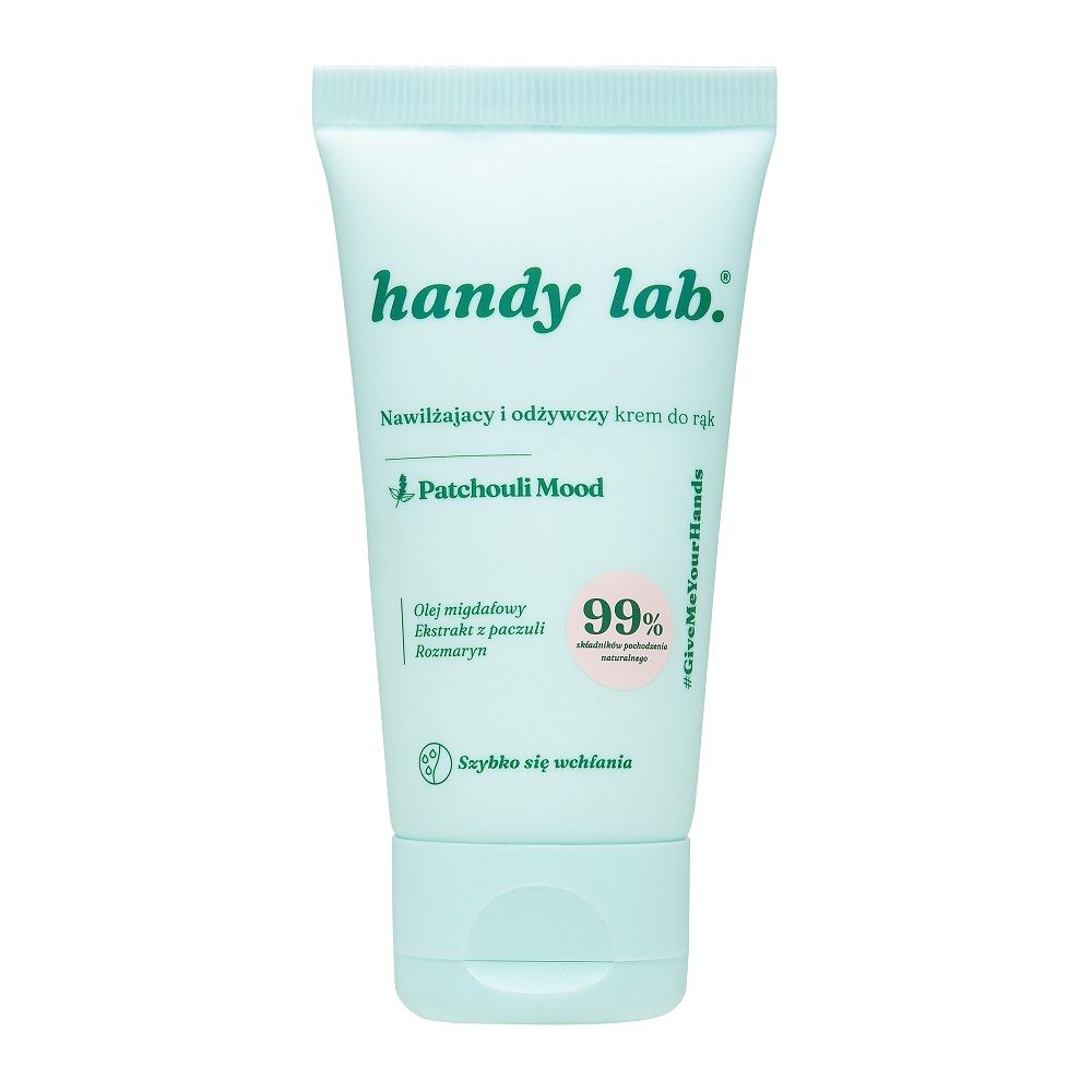 Handy Lab. feuchtigkeitsspendend und pflegend Handcreme Patchouli Mood — Inhaltsstoffe i ocena
