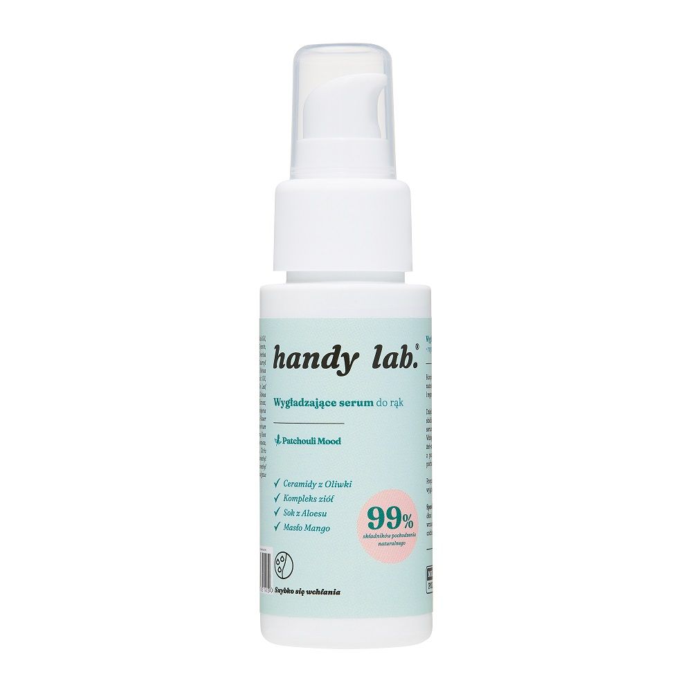 Handy Lab. glättend serum für die Hände Patchouli Mood — Inhaltsstoffe i ocena