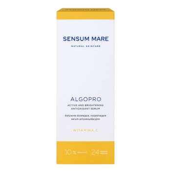 Serum do twarzy ALGOPRO C Aktywnie działające, rozjaśniające serum antyoksydacyjne z witaminą C 10% - 24 składniki aktywne 30 ml