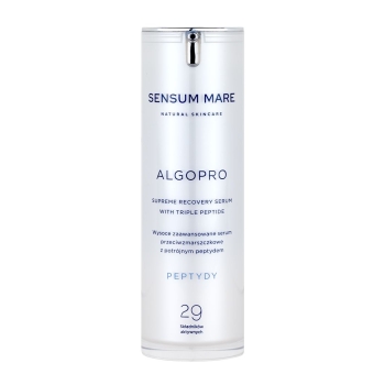 Serum do twarzy ALGOPRO Wysoce zaawansowane serum przeciwzmarszczkowe z potrójnym peptydem 4,5% - 34 składniki aktywne 30 ml