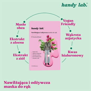 Kremy do dłoni Nawilżająco-odżywcza maska do rąk z kompleksem ziół Patchouli Mood 26 g