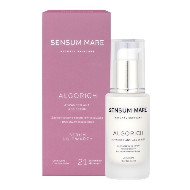 Serum do twarzy ALGORICH Zaawansowane serum rewitalizujące i przeciwzmarszczkowe cera sucha 35 ml