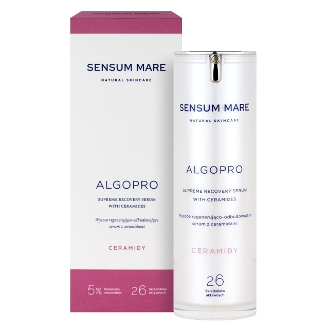Serum do twarzy ALGOPRO Wysoce regenerująco-odbudowujące serum z 5% Kompleksem ceramidów - 26 składników aktywnych 30 ml