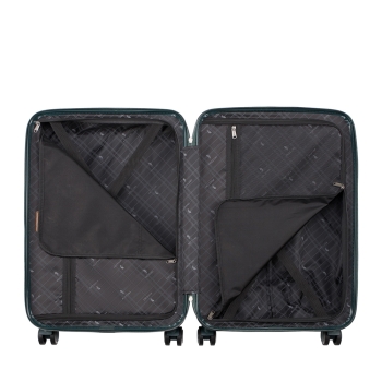 Walizki Geneva Green Średnia 51 l