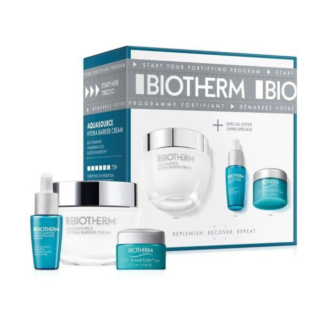 Zestaw do pielęgnacji twarzy dla niej Aquasource Hydra Barrier Routine Set 