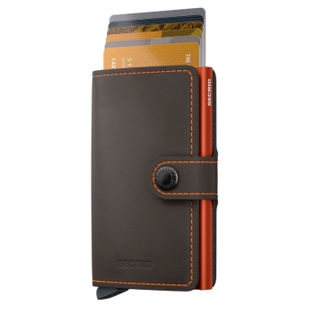 Portfele Miniwallet Matte Truffle Orange Truffle