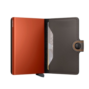 Portfele Miniwallet Matte Truffle Orange Truffle