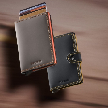 Portfele Miniwallet Matte Truffle Orange Truffle