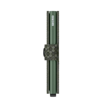 Portfele Miniwallet Hexagon Green Green