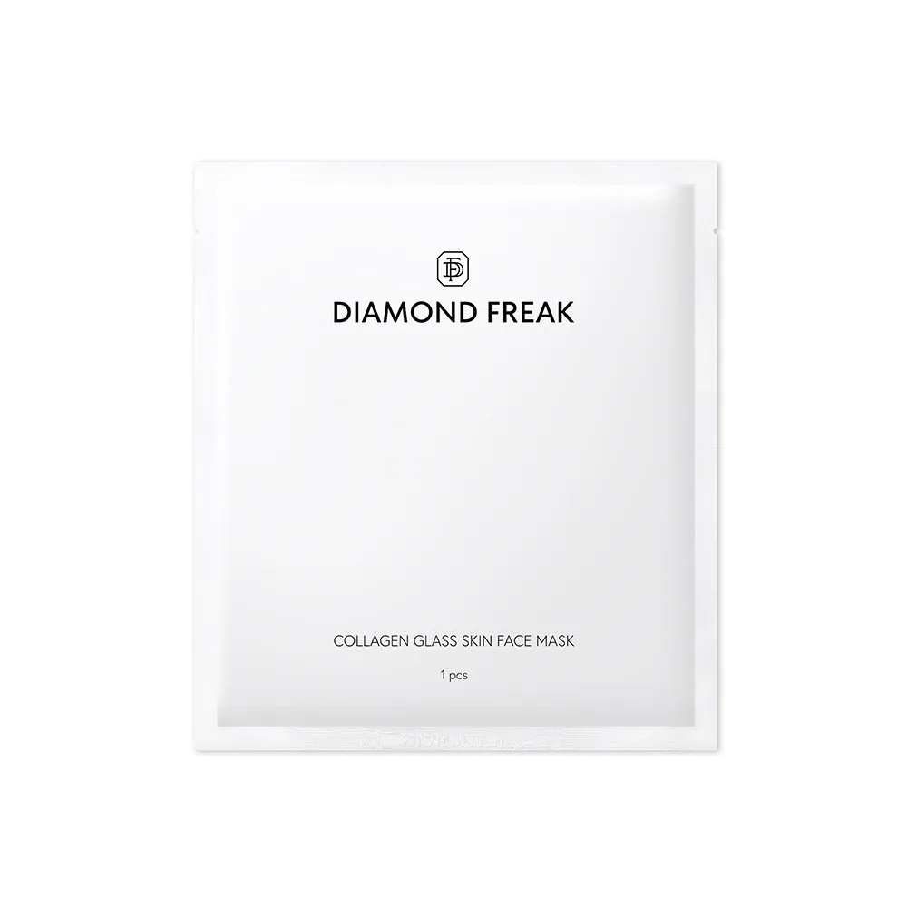 Тканевая маска для лица Diamond Freak Collagen Glass Skin Face Mask увлажняющая, с коллагеном, 35 г