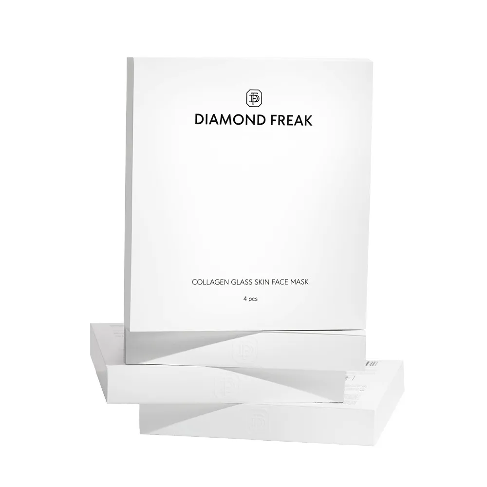 Тканевая маска для лица Diamond Freak Collagen Glass Skin Face Mask увлажняющая, с коллагеном, 4 шт по 35 г — фото 4