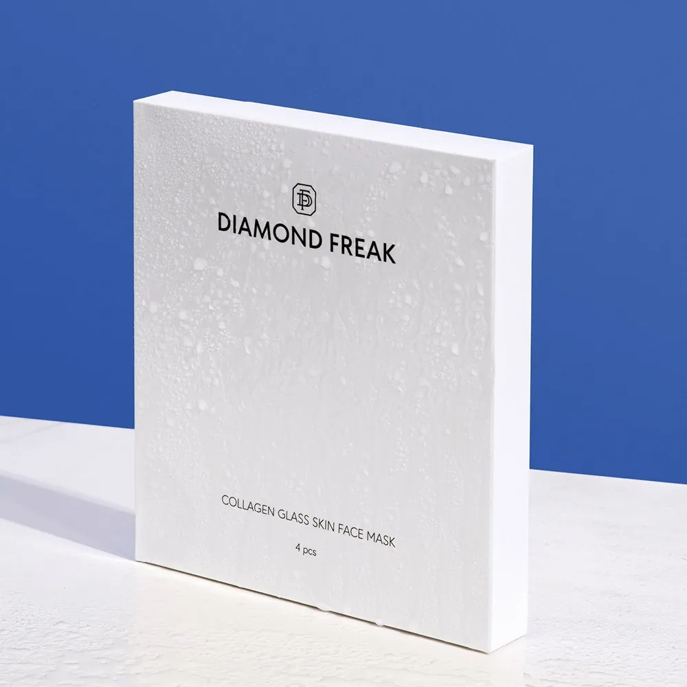 Тканевая маска для лица Diamond Freak Collagen Glass Skin Face Mask увлажняющая, с коллагеном, 4 шт по 35 г — фото 3
