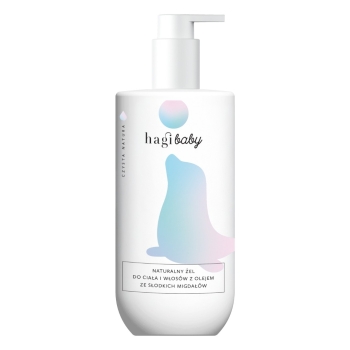 Kosmetyki dla dzieci Baby naturalny żel do ciała i włosów z olejem ze słodkich migdałów 250 ml