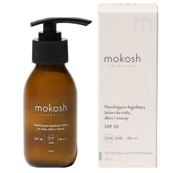 Kremy do ciała Nawilżająco-łagodzący lotion do ciała, dłoni i twarzy SPF 30 90 ml