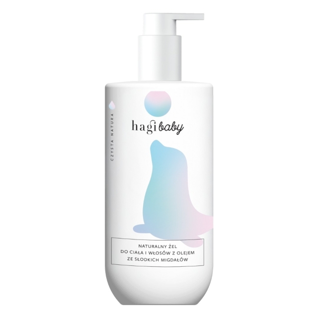 Kosmetyki dla dzieci Baby naturalny żel do ciała i włosów z olejem ze słodkich migdałów 250 ml