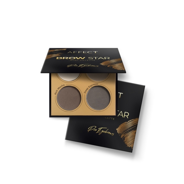 Produkty do brwi Paleta cieni do brwi MINI Brow Star 8 g