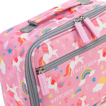 Torby Torba śniadaniowa dla dzieci z motywem jednorożca Pink Pink