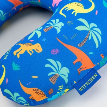Poduszki podróżne Dziecięca poduszka turystyczna dinozaur Blue Blue