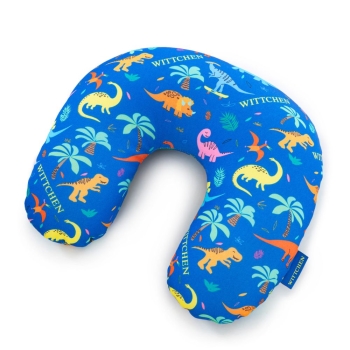 Poduszki podróżne Dziecięca poduszka turystyczna dinozaur Blue Blue