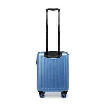 Walizki Walizka kabinowa z ABS-u z tłoczonym logo Blue Gloss 34 l