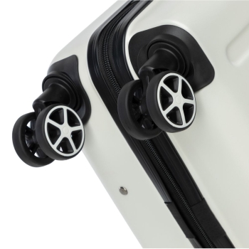 Walizki Walizka kabinowa z ABS-u z tłoczonym logo White 34 l