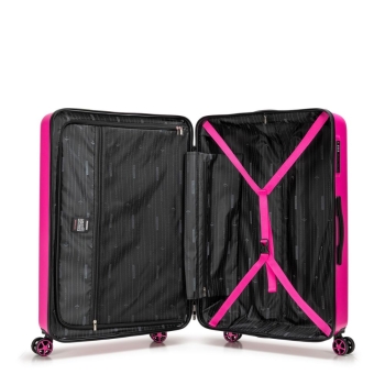 Walizki Średnia walizka z ABS-u z tłoczonym logo Magenta 65 l