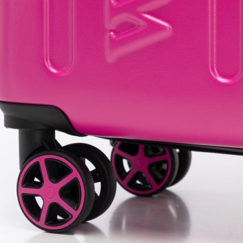Walizki Średnia walizka z ABS-u z tłoczonym logo Magenta 65 l