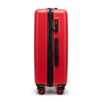 Walizki Średnia walizka z ABS-u z tłoczonym logo Red 65 l
