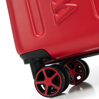 Walizki Średnia walizka z ABS-u z tłoczonym logo Red 65 l
