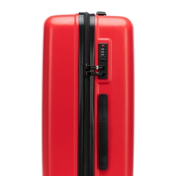Walizki Średnia walizka z ABS-u z tłoczonym logo Red 65 l