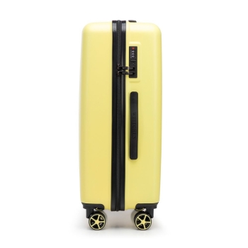 Walizki Średnia walizka z ABS-u z tłoczonym logo Yellow 65 l