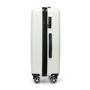 Walizki Średnia walizka z ABS-u z tłoczonym logo White 65 l