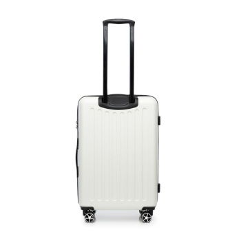 Walizki Średnia walizka z ABS-u z tłoczonym logo White 65 l